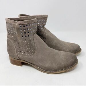 Aldo Studded Suede Gray Booties Size 8